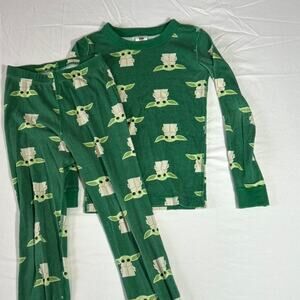 Hanna Andersson Star Wars Baby Yoda Pajama Set - Green - Size 6/7